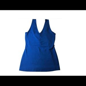 Susana Monaco Blue Fitted Tank